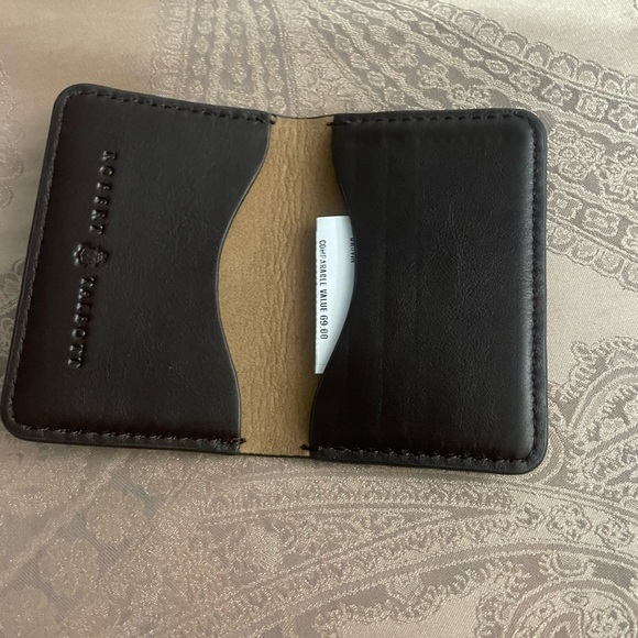 Robert Talbott Brown Leather Card Holder - Picture 3 of 5